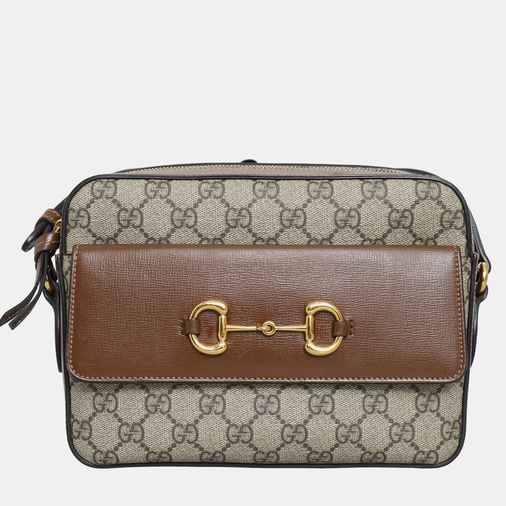 Gucci Small GG Supreme Horsebit 1955 Shoulder Bag