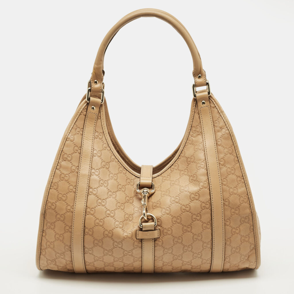 Gucci Beige Guccissima Leather Bardot Joy Tote