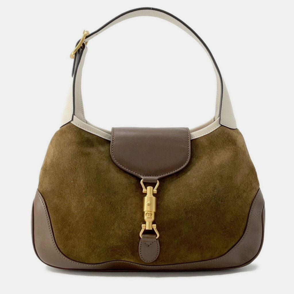 Gucci Shoulder Bag Jackie Suede Vault