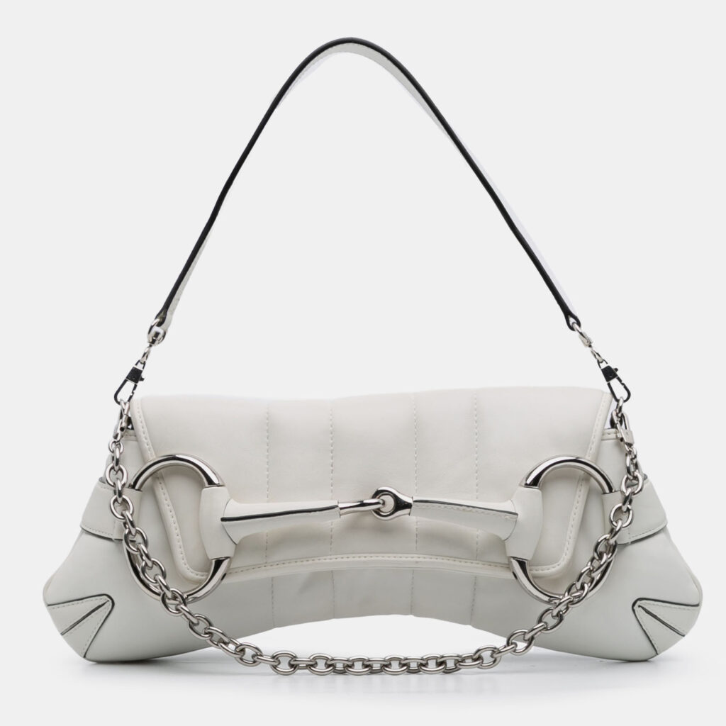 Gucci Horsebit Chain Small Leather Satchel Bag