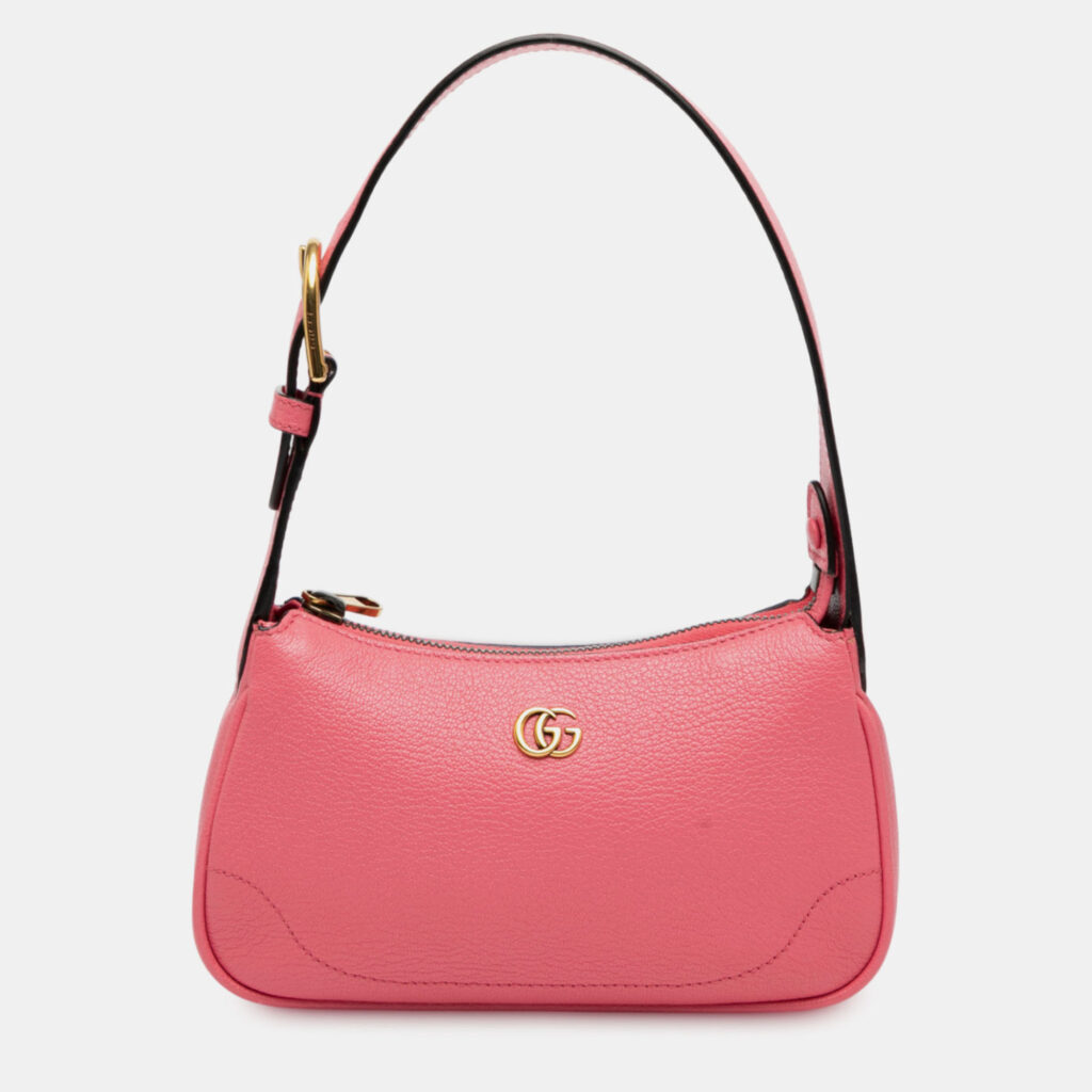 Gucci Pink Mini Leather Aphrodite Shoulder Bag Gucci Pink Mini Leather Aphrodite Shoulder Bag