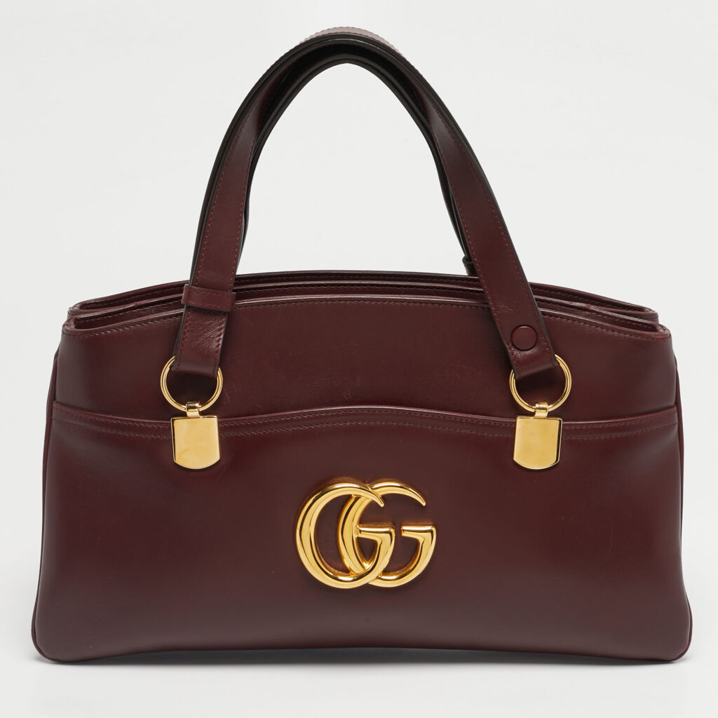 Gucci Burgundy Leather Arli Tote Gucci Burgundy Leather Arli Tote