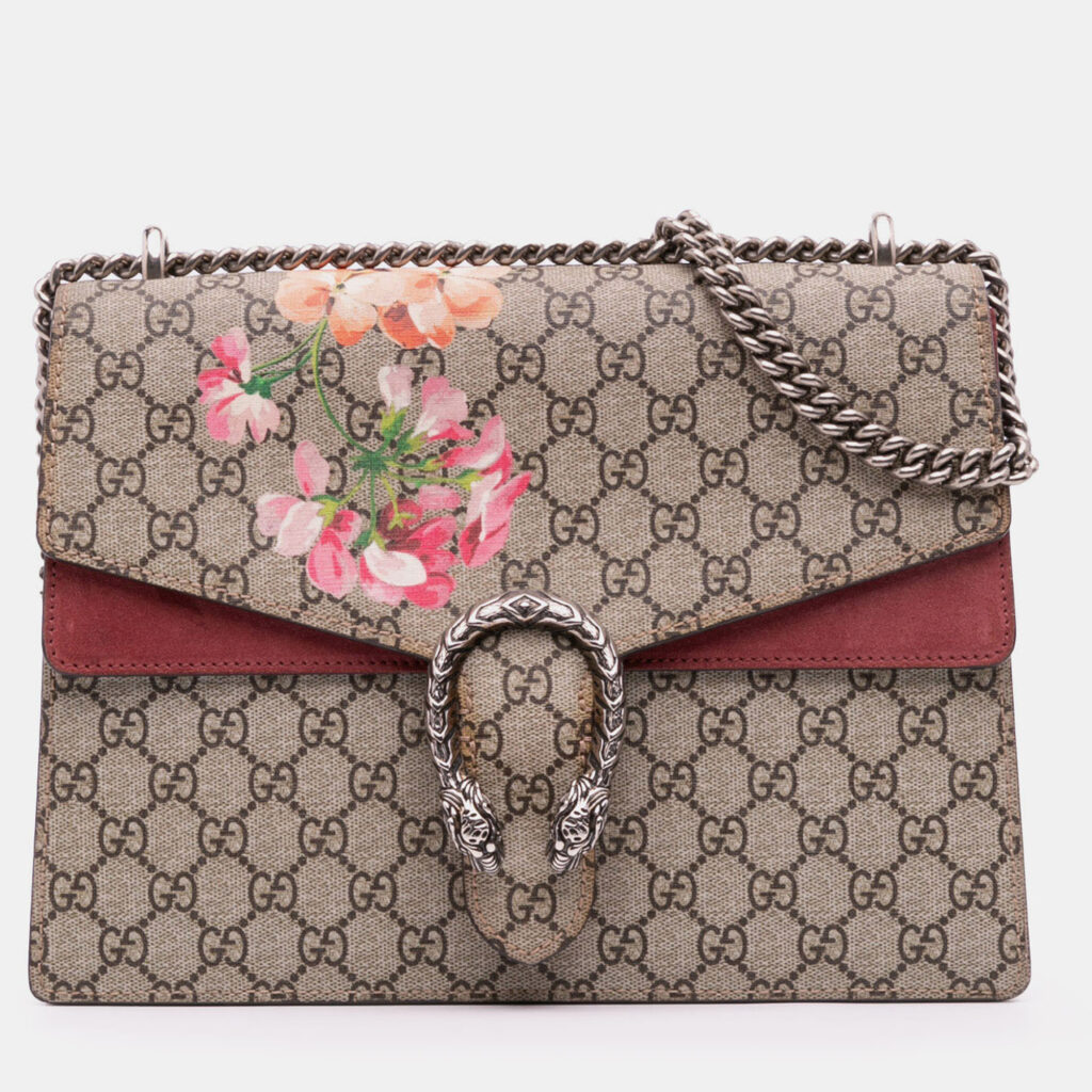 Gucci Medium GG Supreme Blooms Dionysus Shoulder Bag