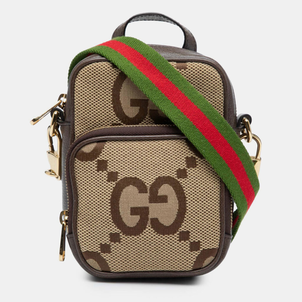 Gucci Jumbo GG Web Micro Canvas Top Handle Bag Gucci Jumbo GG Web Micro Canvas Top Handle Bag