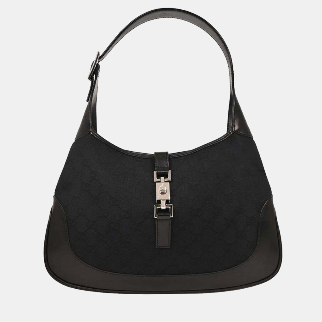 luxury-women-gucci-used-handbags-p1238360-009-1.jpg Gucci Black GG Jackie Handbag