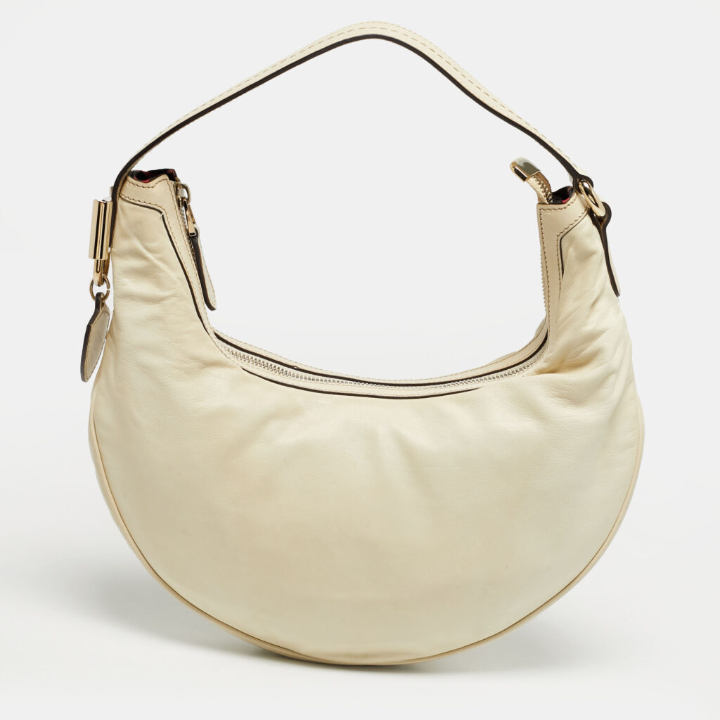 Gucci Off White Leather Small Duchessa Hobo Gucci Off White Leather Small Duchessa Hobo