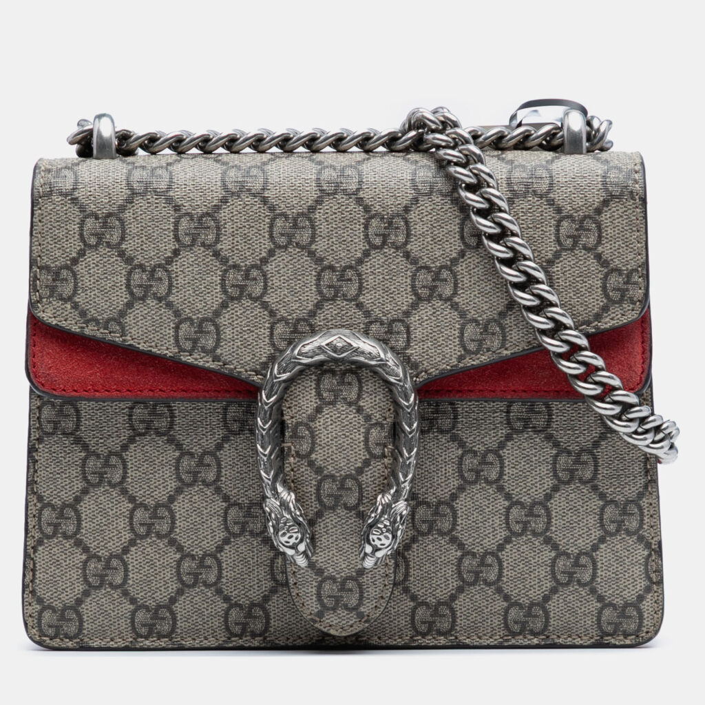 Gucci Brown Small GG Supreme Dionysus Crossbody