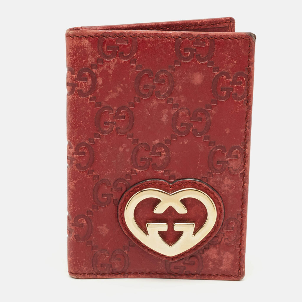 luxury-women-gucci-used-handbags-p1243696-005-1.jpg Gucci Red Guccissima Leather Lovely Heart Card Case