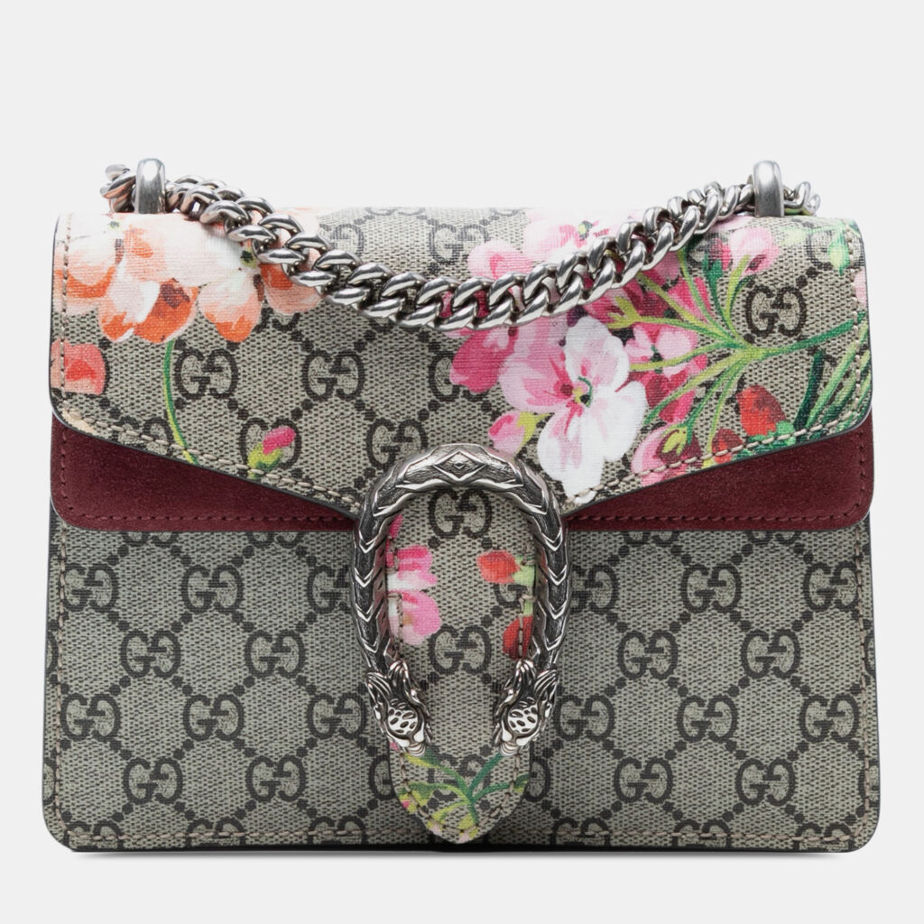Gucci Beige Brown Small GG Supreme Blooms Dionysus Crossbody Gucci Beige Brown Small GG Supreme Blooms Dionysus Crossbody