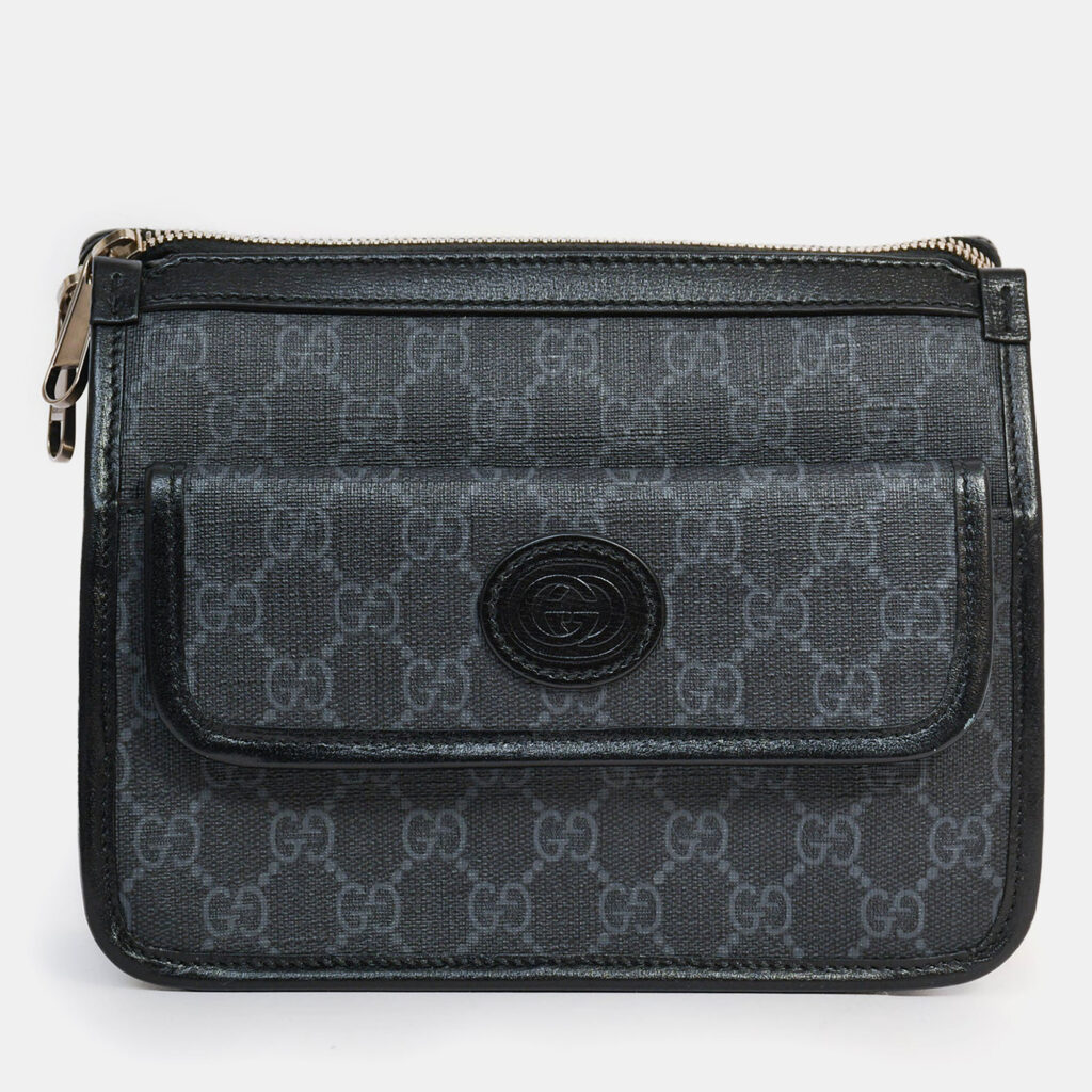 luxury-women-gucci-used-handbags-p1247892-006-1.jpg Gucci Black GG Canvas Messenger Bag