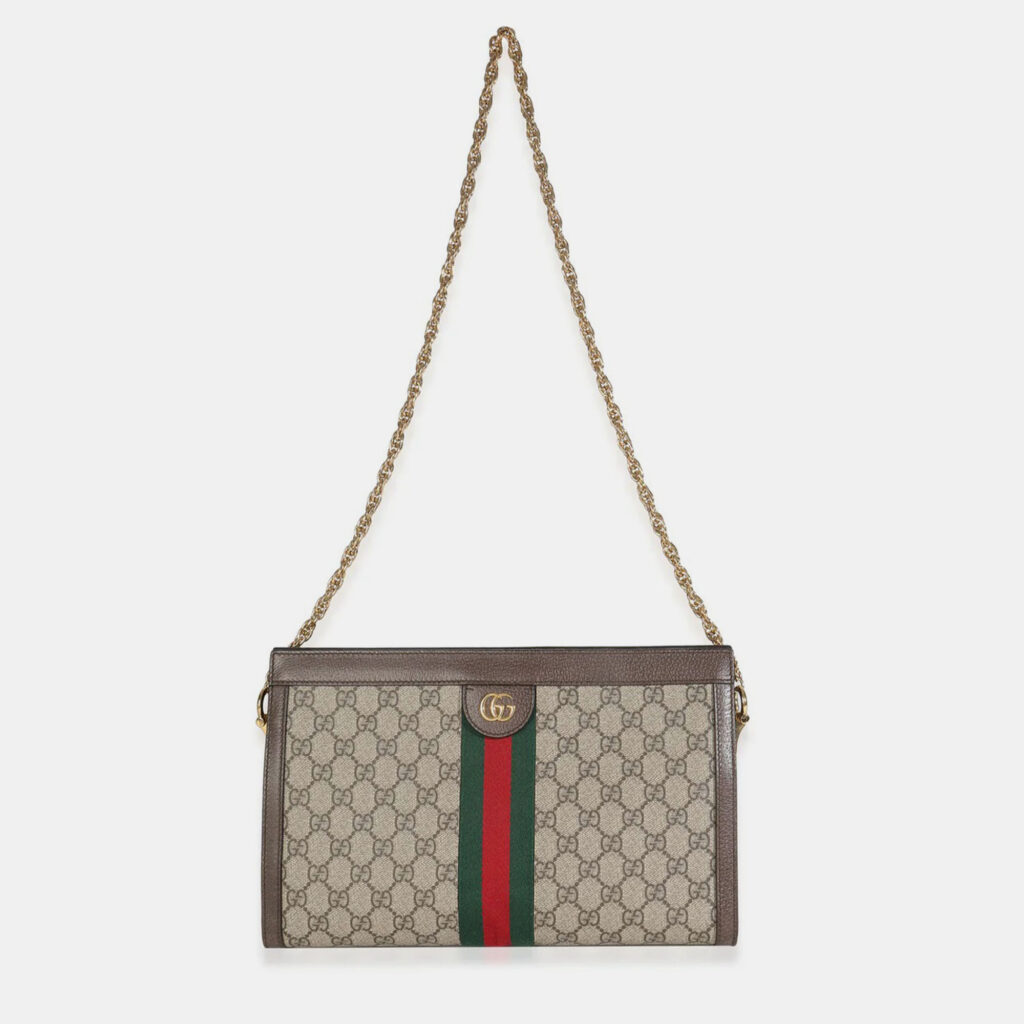 Gucci Beige GG Supreme Web Ophidia GG Small Shoulder Bag Gucci Beige GG Supreme Web Ophidia GG Small Shoulder Bag