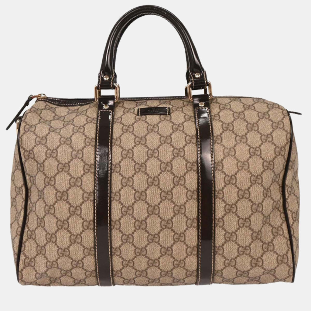 Gucci Beige GG Duffle Handbag Gucci Beige GG Duffle Handbag