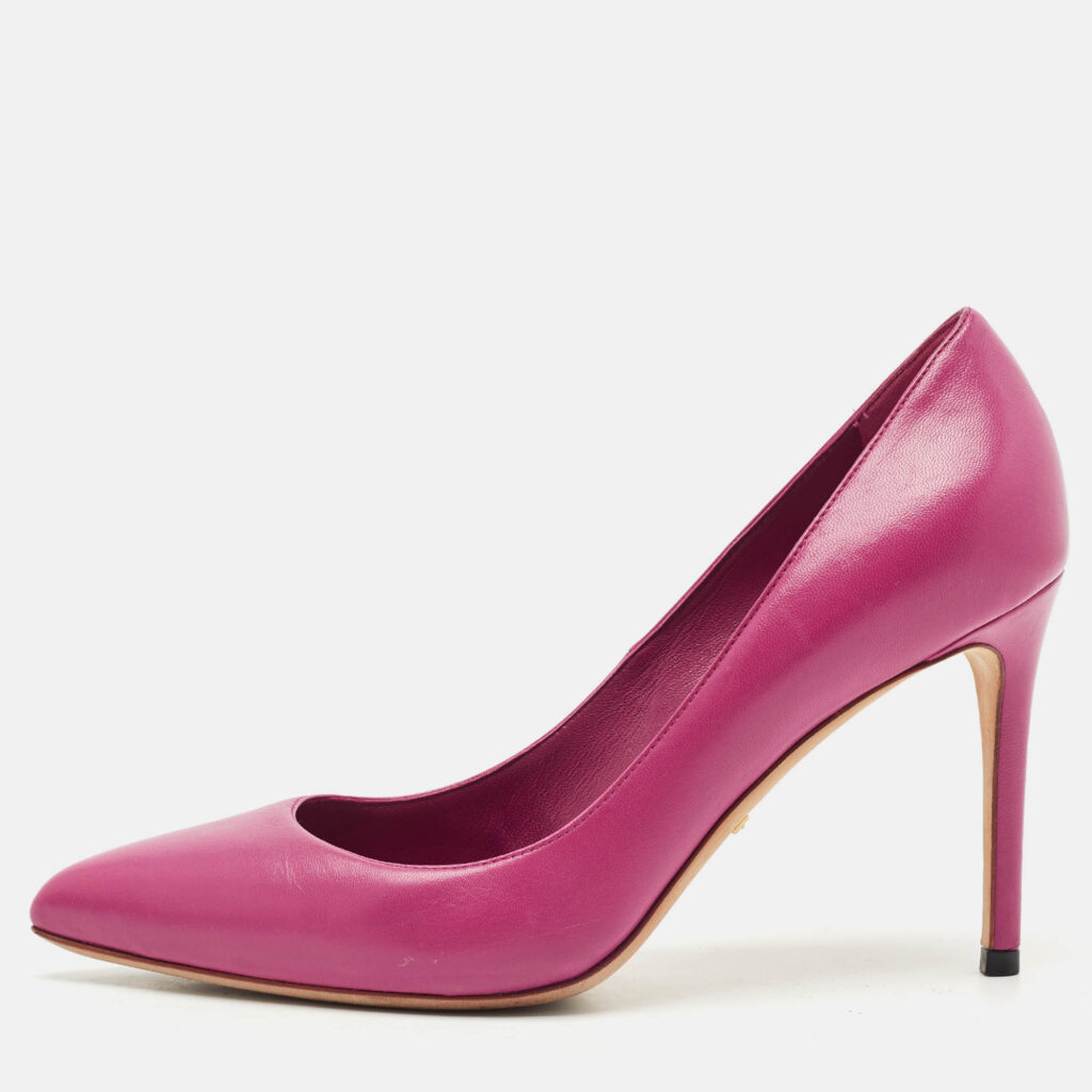 Gucci Purple Leather Brooke Pointed Toe Pumps Size 37 Gucci Purple Leather Brooke Pointed Toe Pumps Size 37