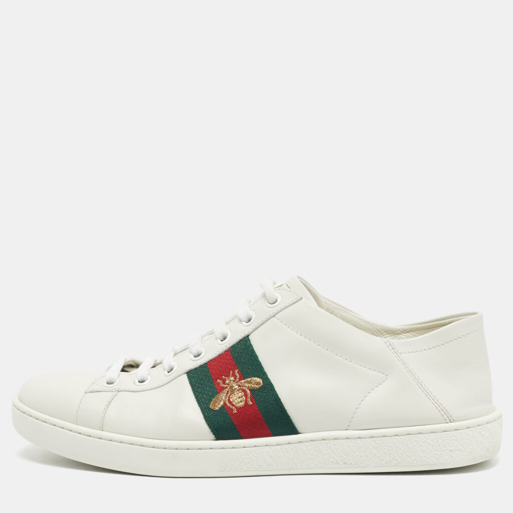 Gucci White Leather Ace Foldable Sneakers Size 39 Gucci White Leather Ace Foldable Sneakers Size 39
