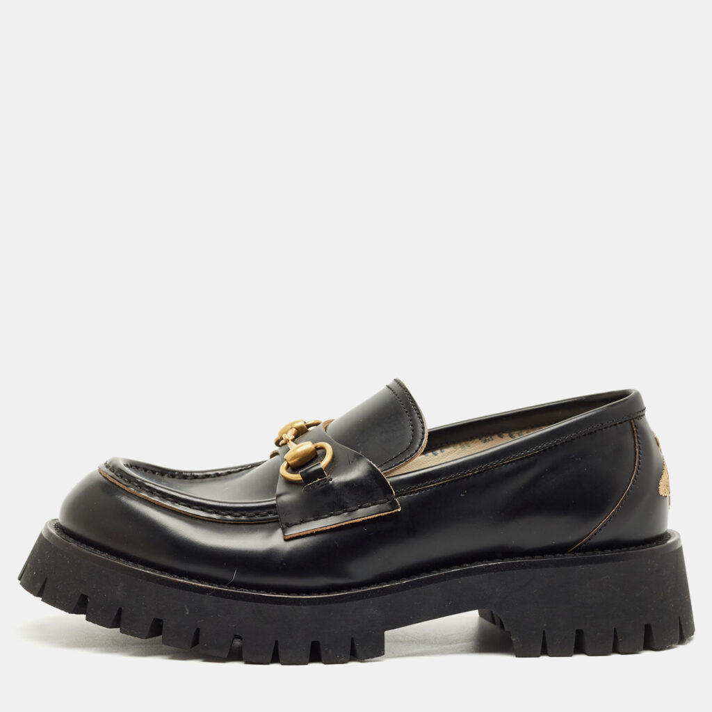 Gucci Black Leather Horsebit Loafers Size 39.5 Gucci Black Leather Horsebit Loafers Size 39.5