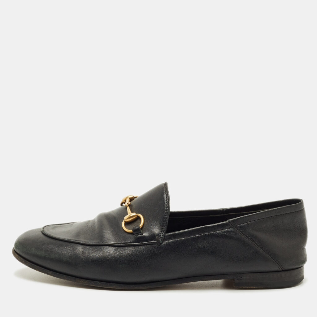 Gucci Black Leather Jordaan Loafers Size 37.5 Gucci Black Leather Jordaan Loafers Size 37.5