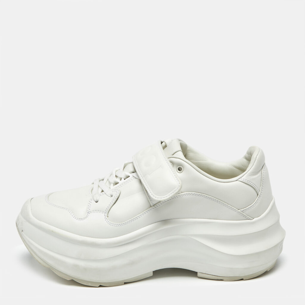 Gucci White Leather Velcro Low Top Sneakers Size 38 Gucci White Leather Velcro Low Top Sneakers Size 38