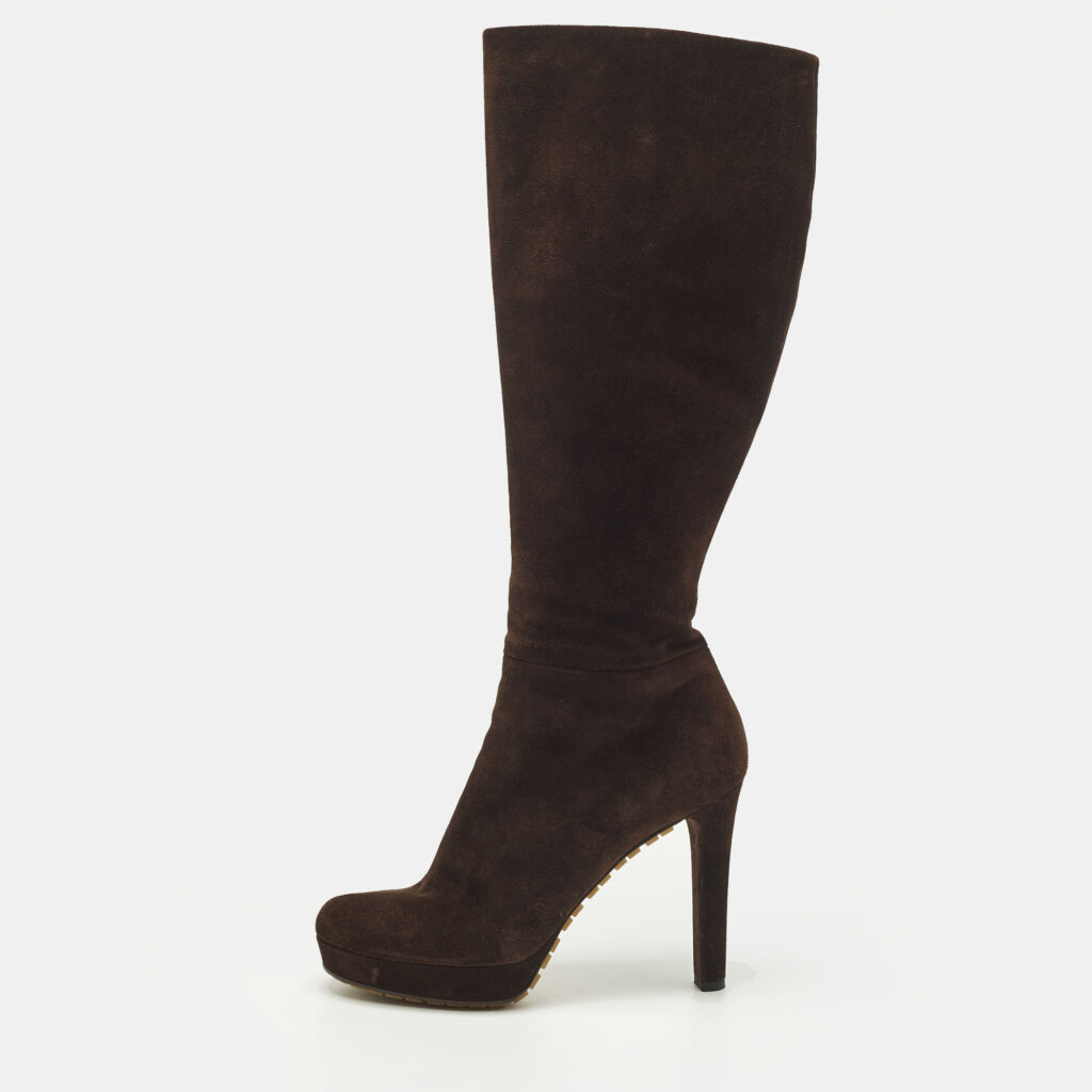 Gucci Anouk Size 40 Brown Suede Knee Length Boots Gucci Anouk Size 40 Brown Suede Knee Length Boots
