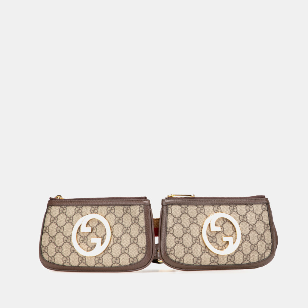 Gucci Beige/Brown Mini GG Supreme Blondie Belt Bag Gucci Beige/Brown Mini GG Supreme Blondie Belt Bag