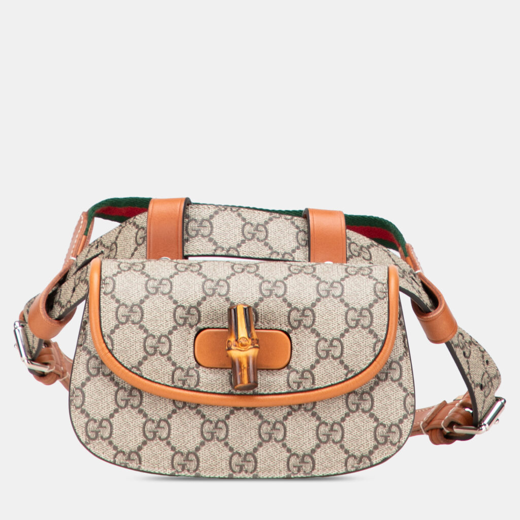 Gucci Mini GG Supreme Web Bamboo 1947 Belt Bag Gucci Mini GG Supreme Web Bamboo 1947 Belt Bag