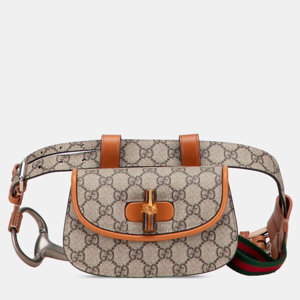 Mini GG Supreme Web Bamboo 1947 Belt Bag Mini GG Supreme Web Bamboo 1947 Belt Bag