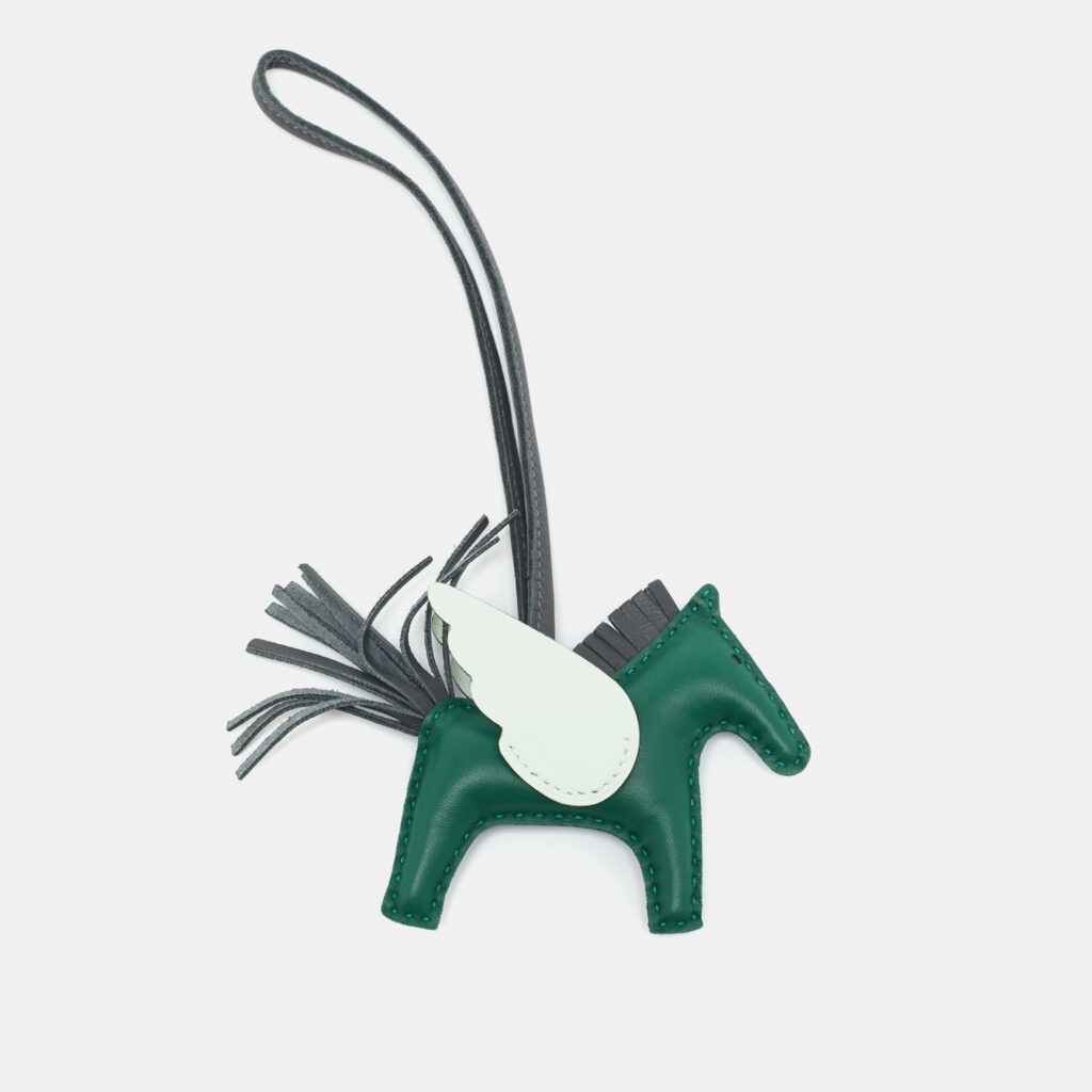 Hermès Rodeo Pegase PM Bag Charm Vert Moyen/Ardoise/Vert Peppermint Milo Leather Hermès Rodeo Pegase PM Bag Charm Vert Moyen/Ardoise/Vert Peppermint Milo Leather