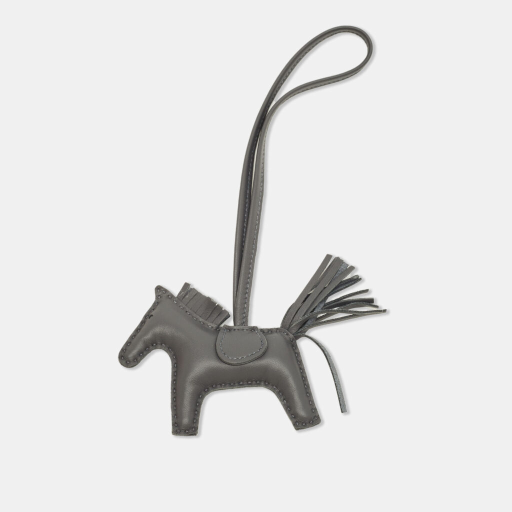 Hermès GriGri Rodeo Pegase PM Bag Charm Ardoise Milo Leather Hermès GriGri Rodeo Pegase PM Bag Charm Ardoise Milo Leather
