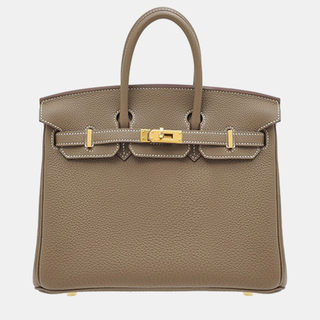 Hermes Etoupe Grey Togo Leather Birkin 25 Bag Hermes Etoupe Grey Togo Leather Birkin 25 Bag
