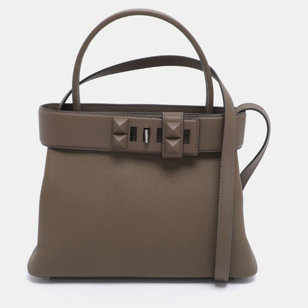 Hermès Beige Marfa Togo Leather Palladium Hardware Top Handle Bag