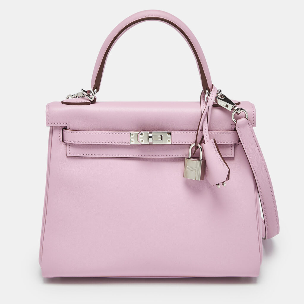 Hermes Muave Sylvestre Swift Leather Silver Finish Kelly Retourne 25 Bag Hermes Muave Sylvestre Swift Leather Silver Finish Kelly Retourne 25 Bag