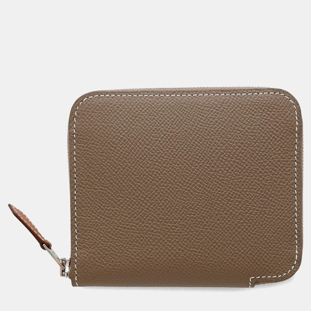 Hermes Azap Compact Silk In Etoupe Epsom Wallet Hermes Azap Compact Silk In Etoupe Epsom Wallet