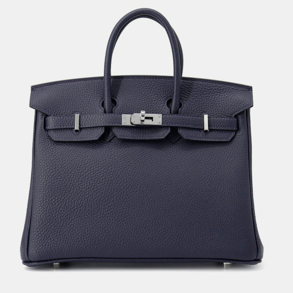 Hermes Birkin Blue Nuit Togo Leather Size 25 Hermes Birkin Blue Nuit Togo Leather Size 25