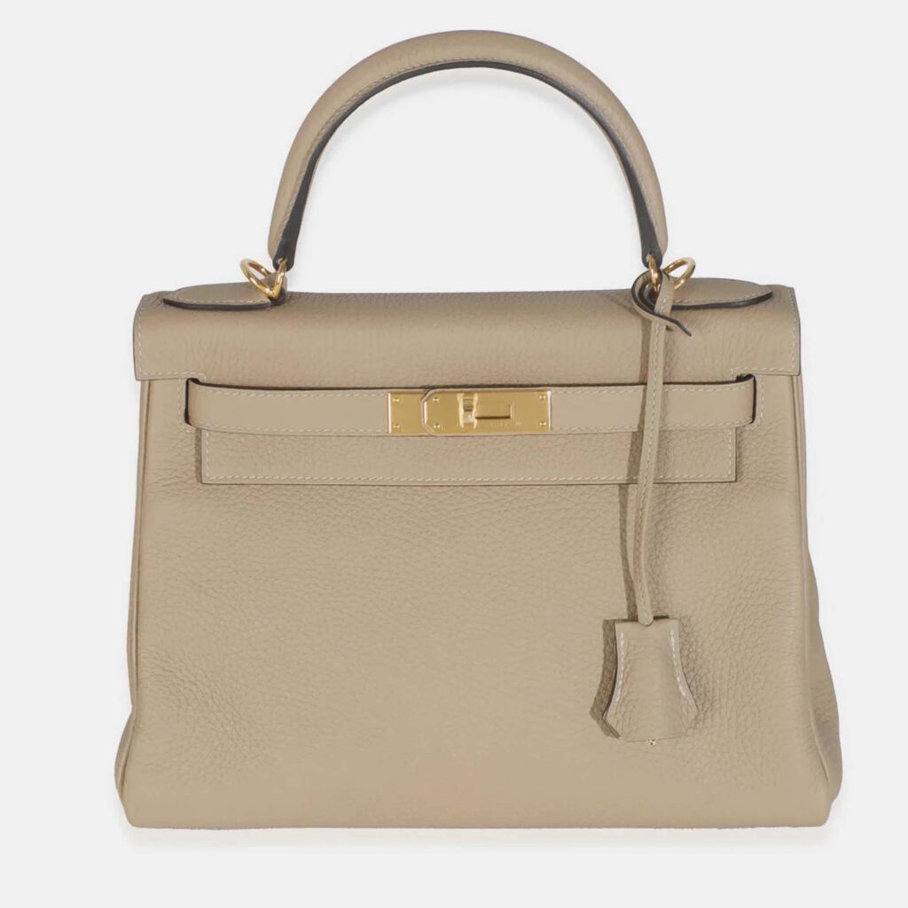 Hermes Kelly 28 Trench Clemence Retourne Bag