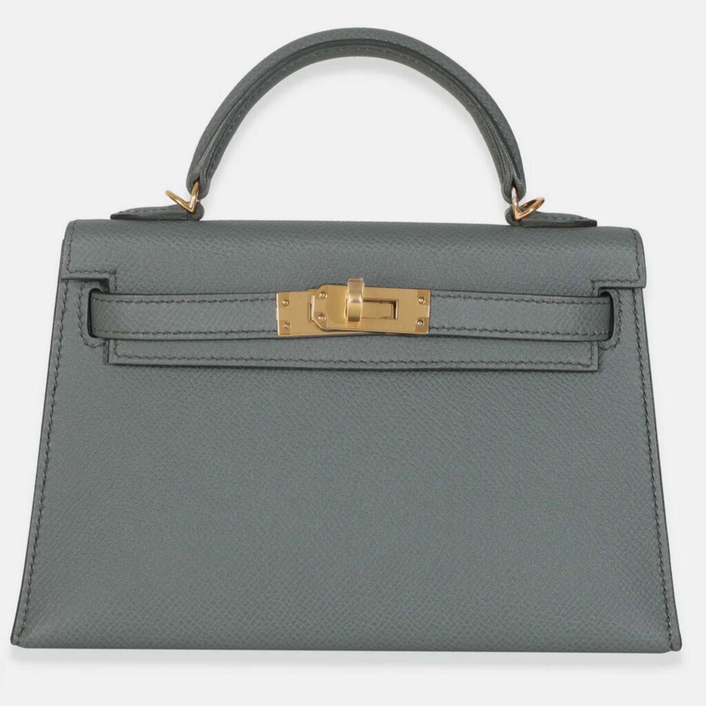 Hermes Mini Kelly 20 II Vert Amande Epsom Bag