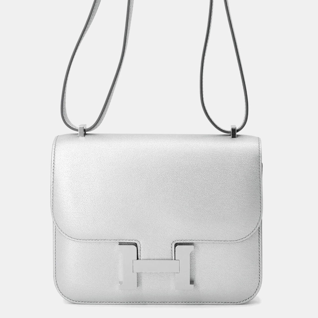 Hermes Constance3 Miroir Argent Chevre Shamqila Mini Hermes Constance3 Miroir Argent Chevre Shamqila Mini