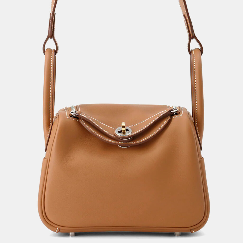 Hermes Lindy Gold Swift Leather Mini Hermes Lindy Gold Swift Leather Mini
