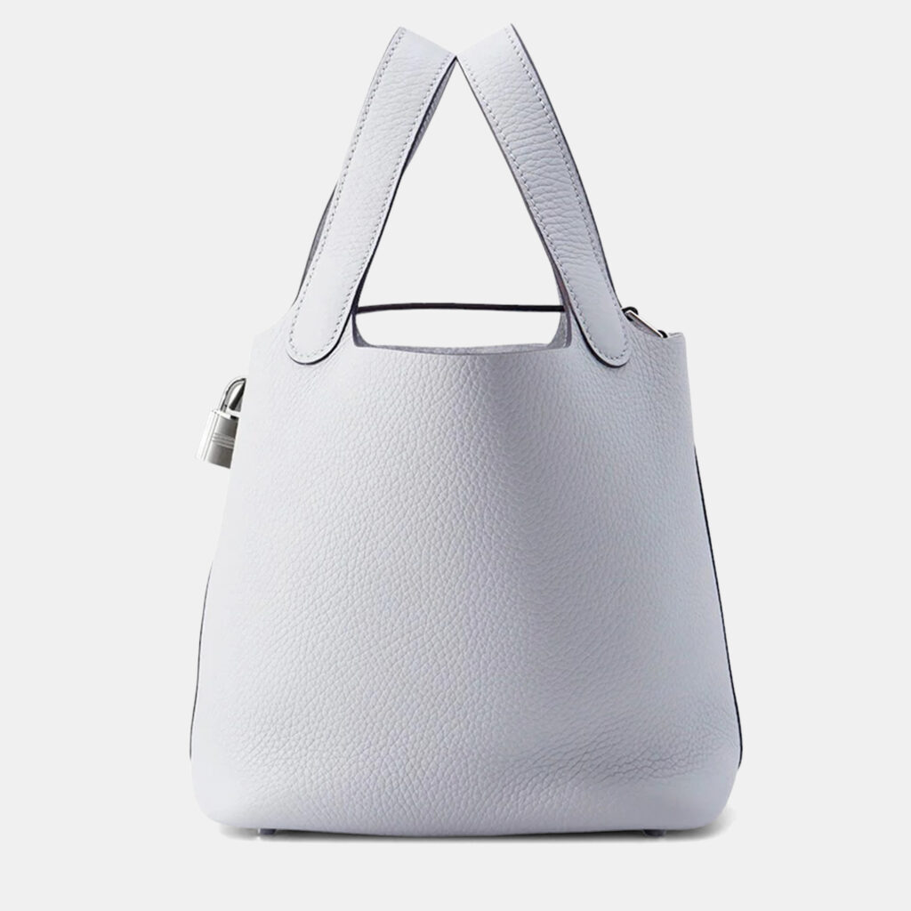 Hermes Picotin Lock 18 Blue Gacier Taurillon Clemence Bag Hermes Picotin Lock 18 Blue Gacier Taurillon Clemence Bag
