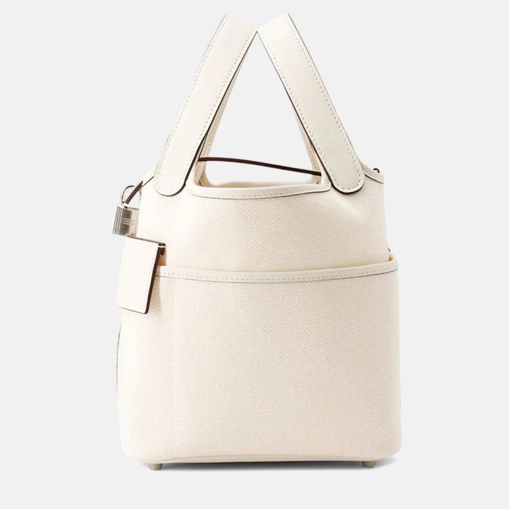 Hermes Picotin Lock 18 Cargo Nata Swift Leather Toile Goelan Bag Hermes Picotin Lock 18 Cargo Nata Swift Leather Toile Goelan Bag