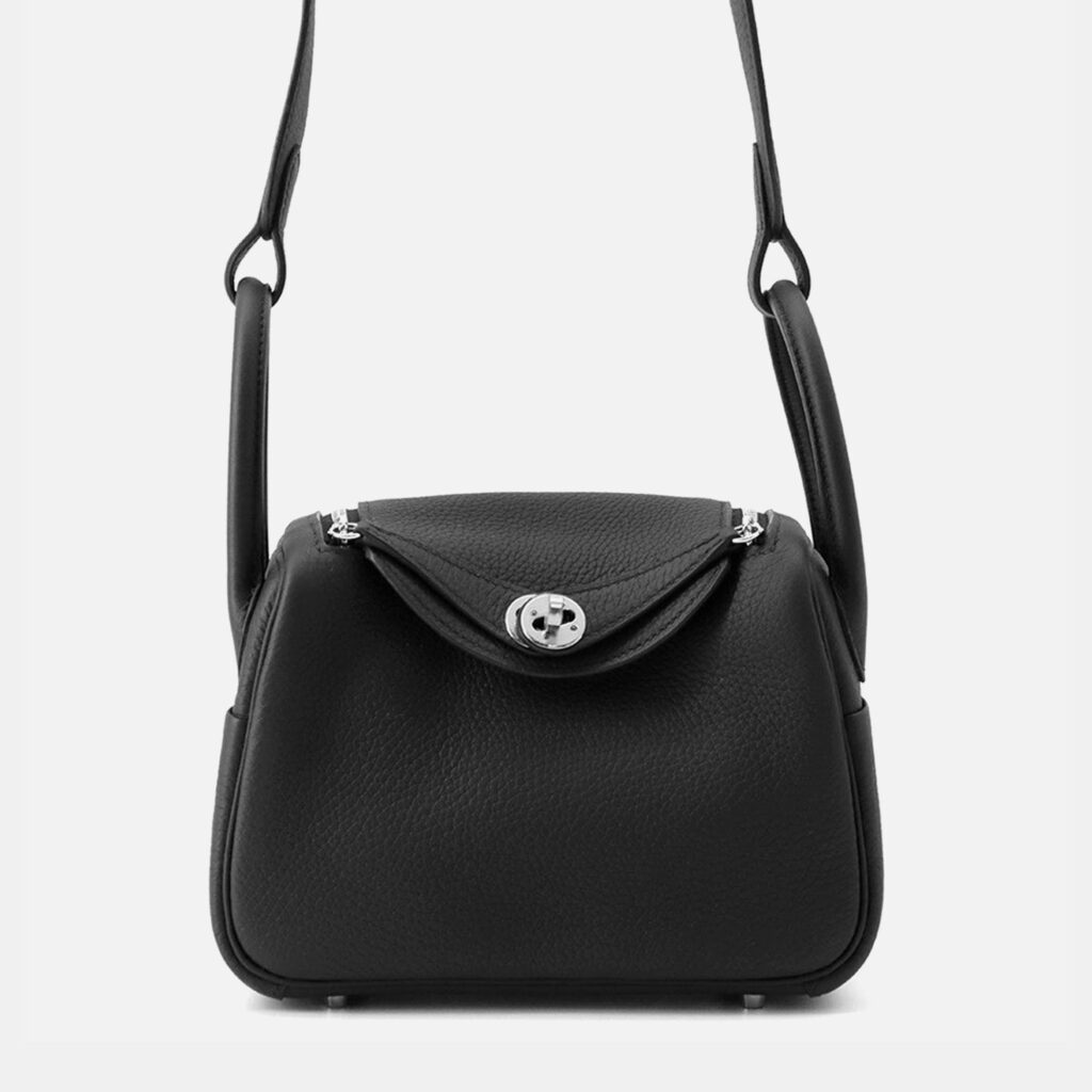 Hermes Lindy Black Taurillon Clemence Size Mini Hermes Lindy Black Taurillon Clemence Size Mini
