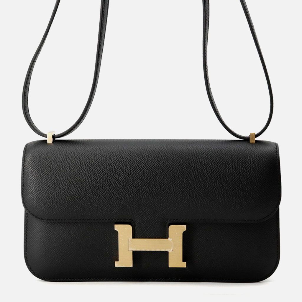 Hermes Constance Elan Black Epsom