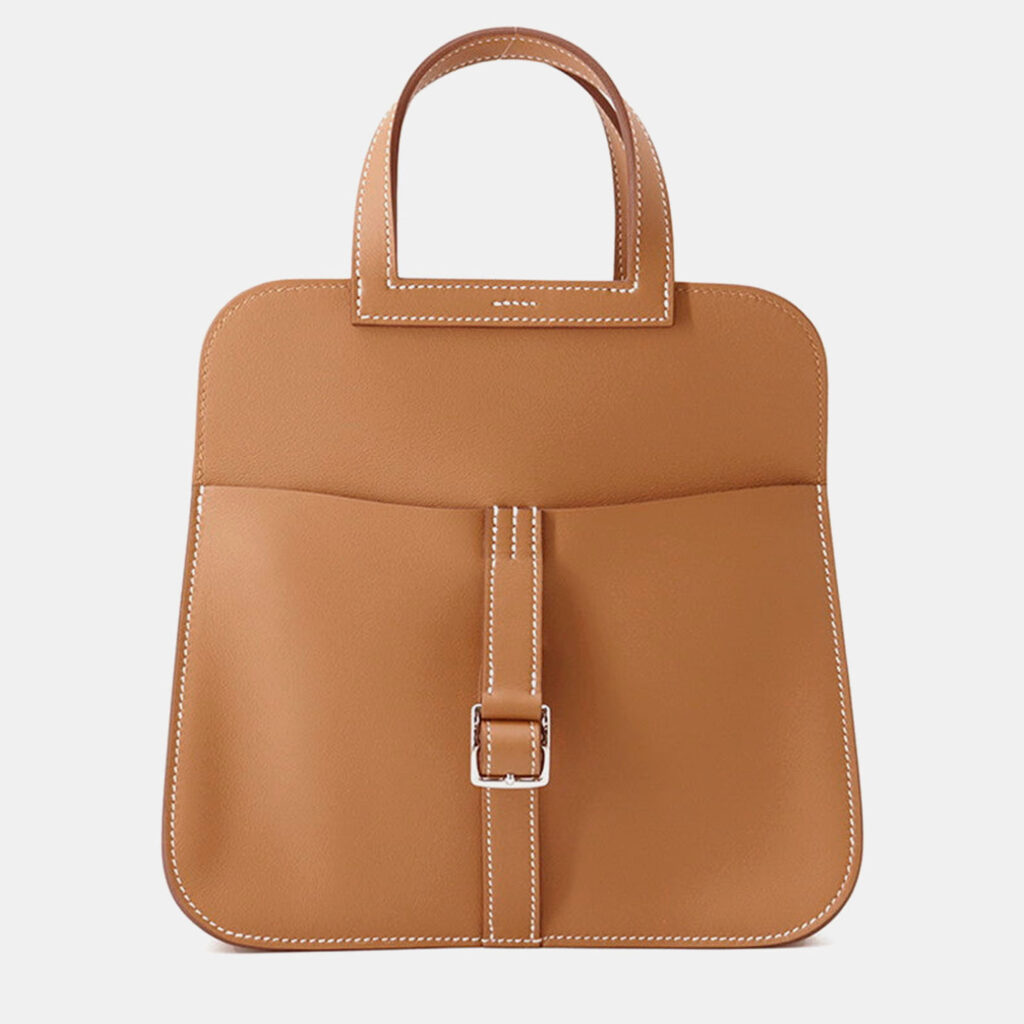 Hermes Halzan Gold Swift Leather Mini Hermes Halzan Gold Swift Leather Mini