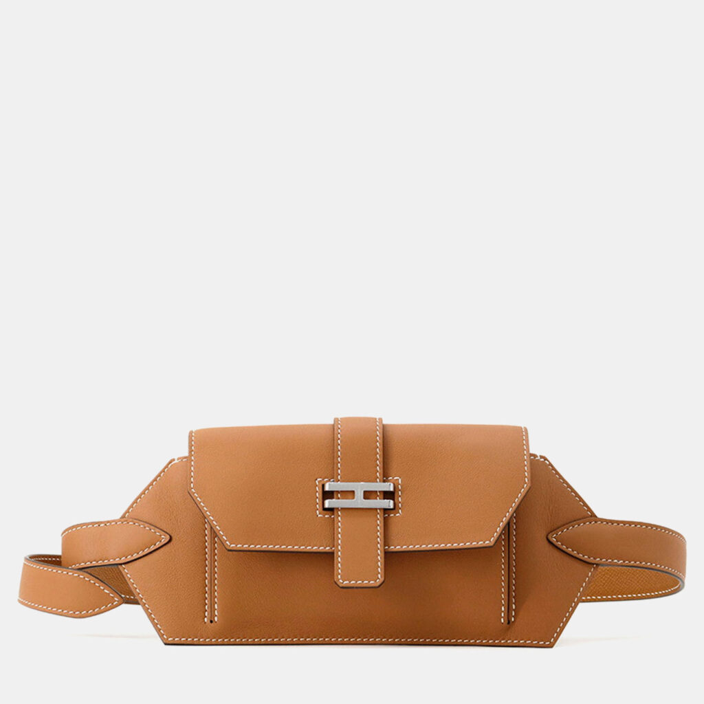 Hermes Elan Pocket 24 Gold Swift Leather Size 24 Hermes Elan Pocket 24 Gold Swift Leather Size 24