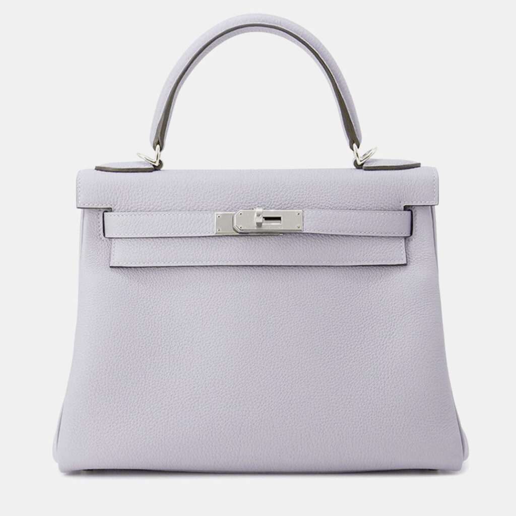 Hermes Kelly Retourne Size 28 Green Pantan Togo Leather Bag Hermes Kelly Retourne Size 28 Green Pantan Togo Leather Bag