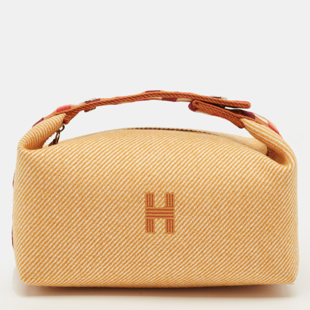 Hermes Bride-a-Brac Carre Small Fauve Canvas Case