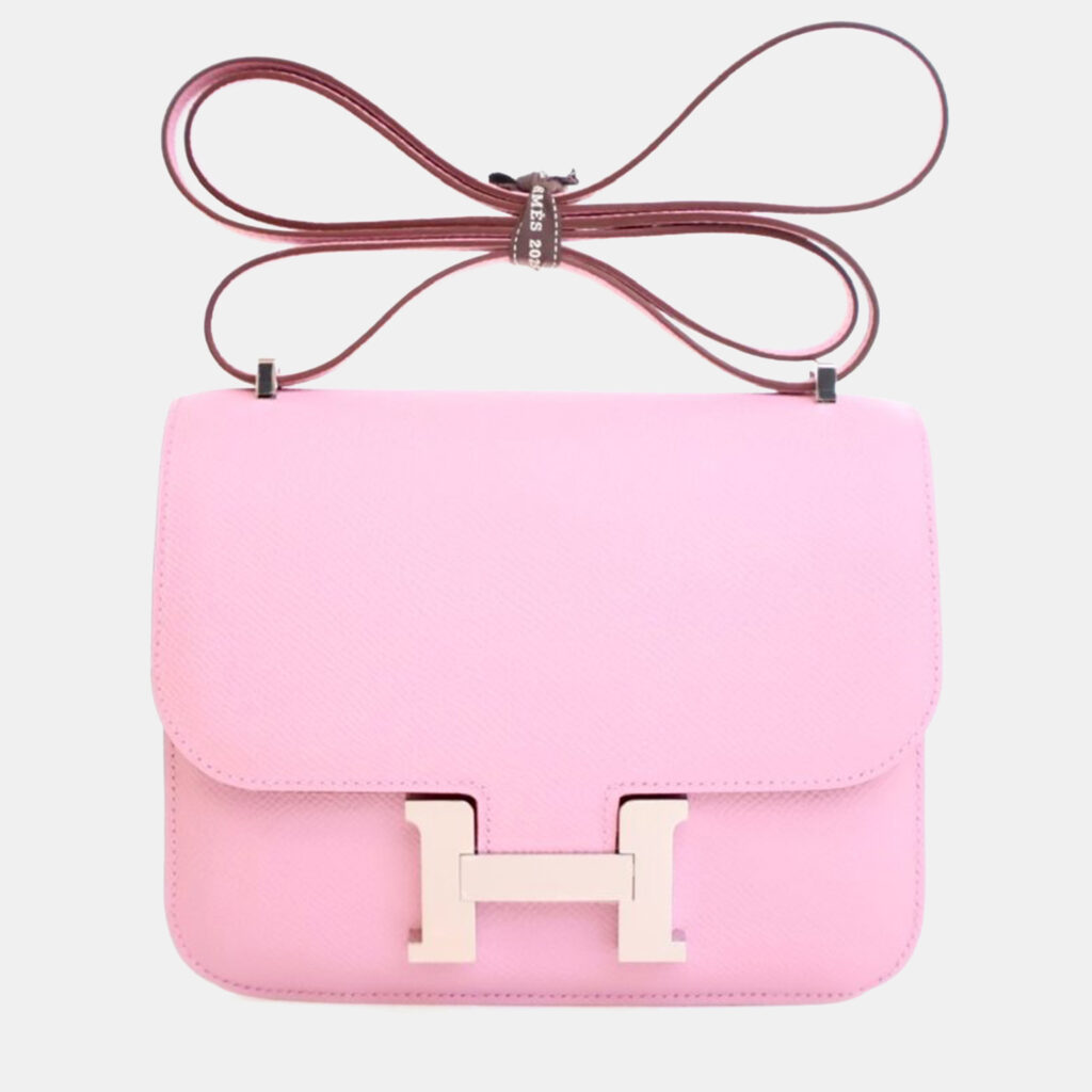 Hermes Mauve Sylvestre Epsom Mini Constance 18