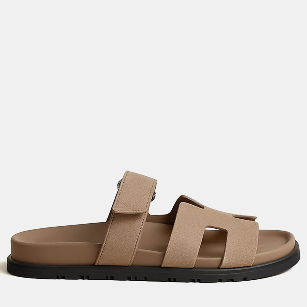 Hermes Chypre Sandal Size 36 Beige Sable Calfskin Hermes Chypre Sandal Size 36 Beige Sable Calfskin