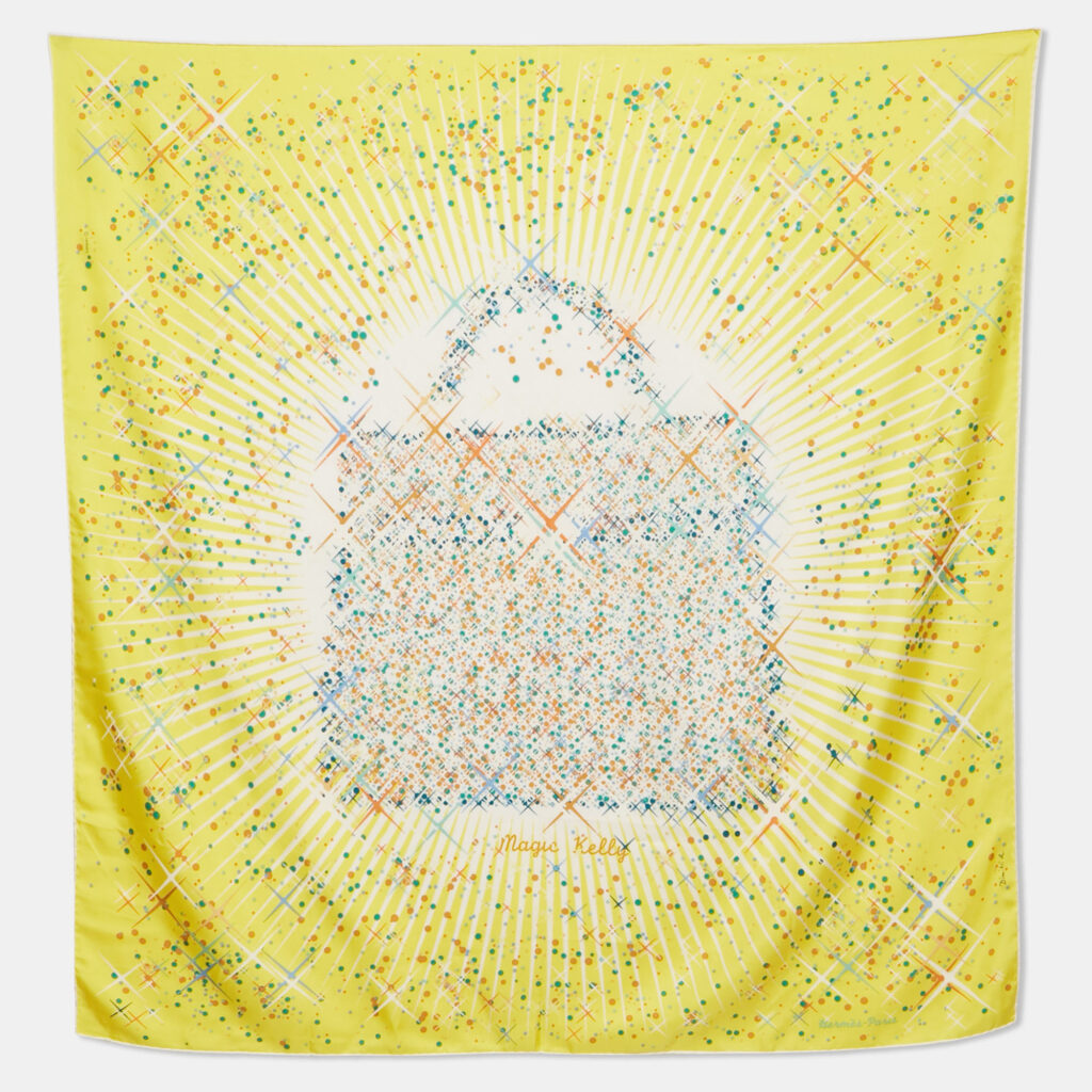 Hermès Yellow Magic Kelly Silk Scarf Hermès Yellow Magic Kelly Silk Scarf