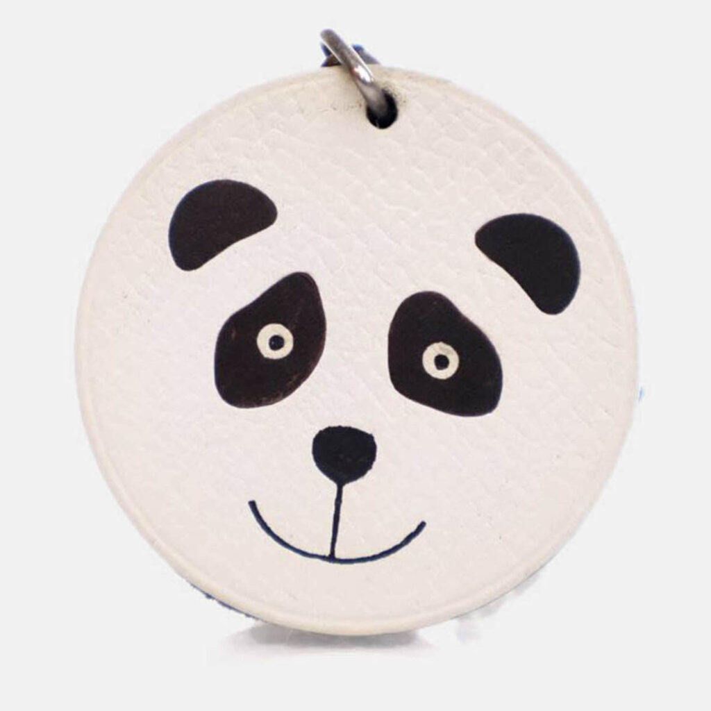 Hermes Epsom Panda Bag Charm Hermes Epsom Panda Bag Charm
