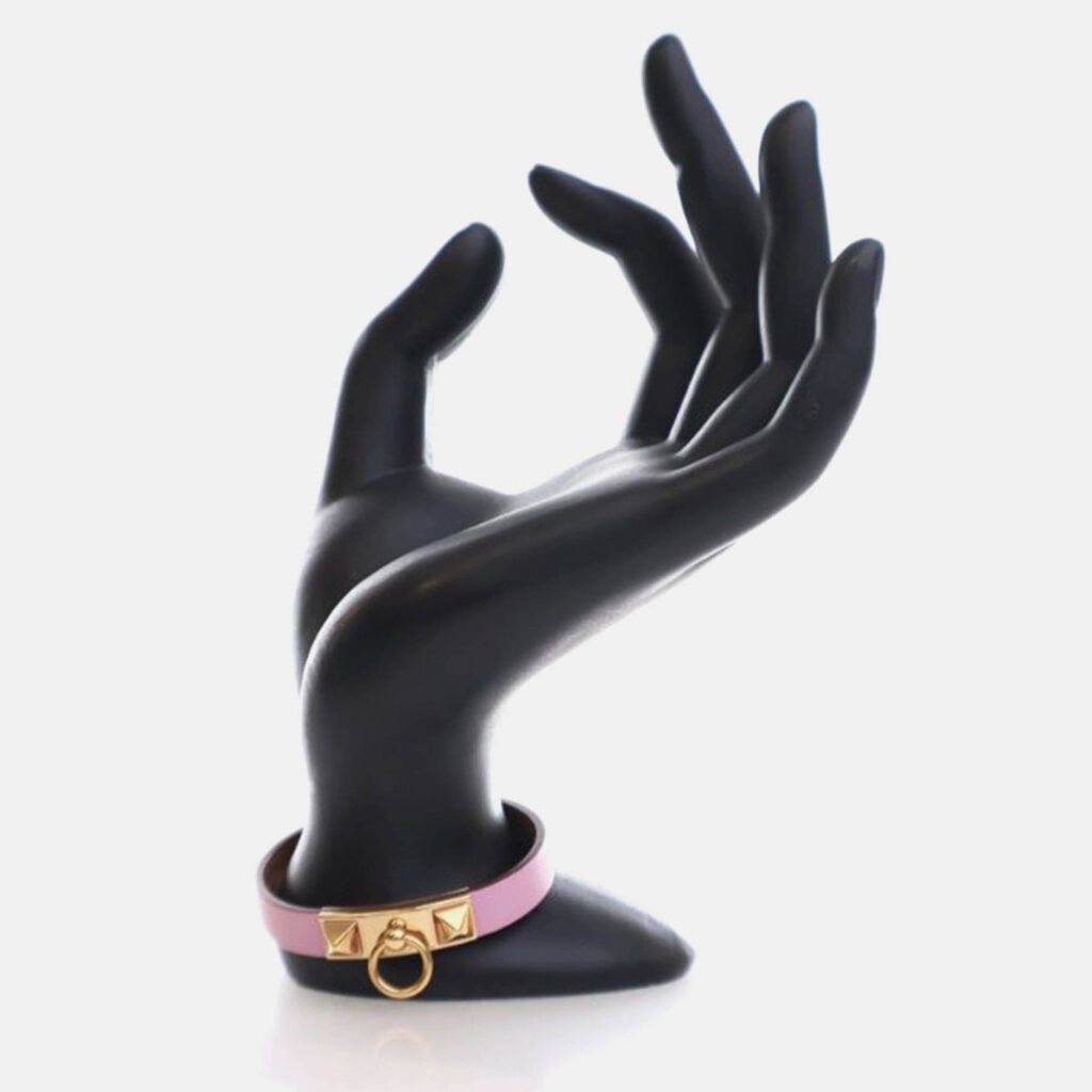 Hermes Mini Mauve Sylvestre Swift Rivale Bracelet Hermes Mini Mauve Sylvestre Swift Rivale Bracelet