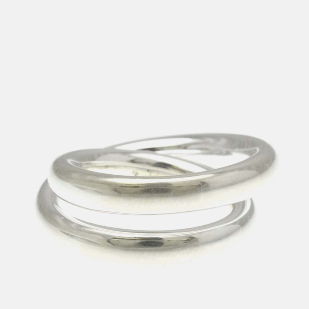 Hermes Vertige Ring Silver 925 Fashion Band Ring EU 54